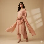 Peach Kurta Set