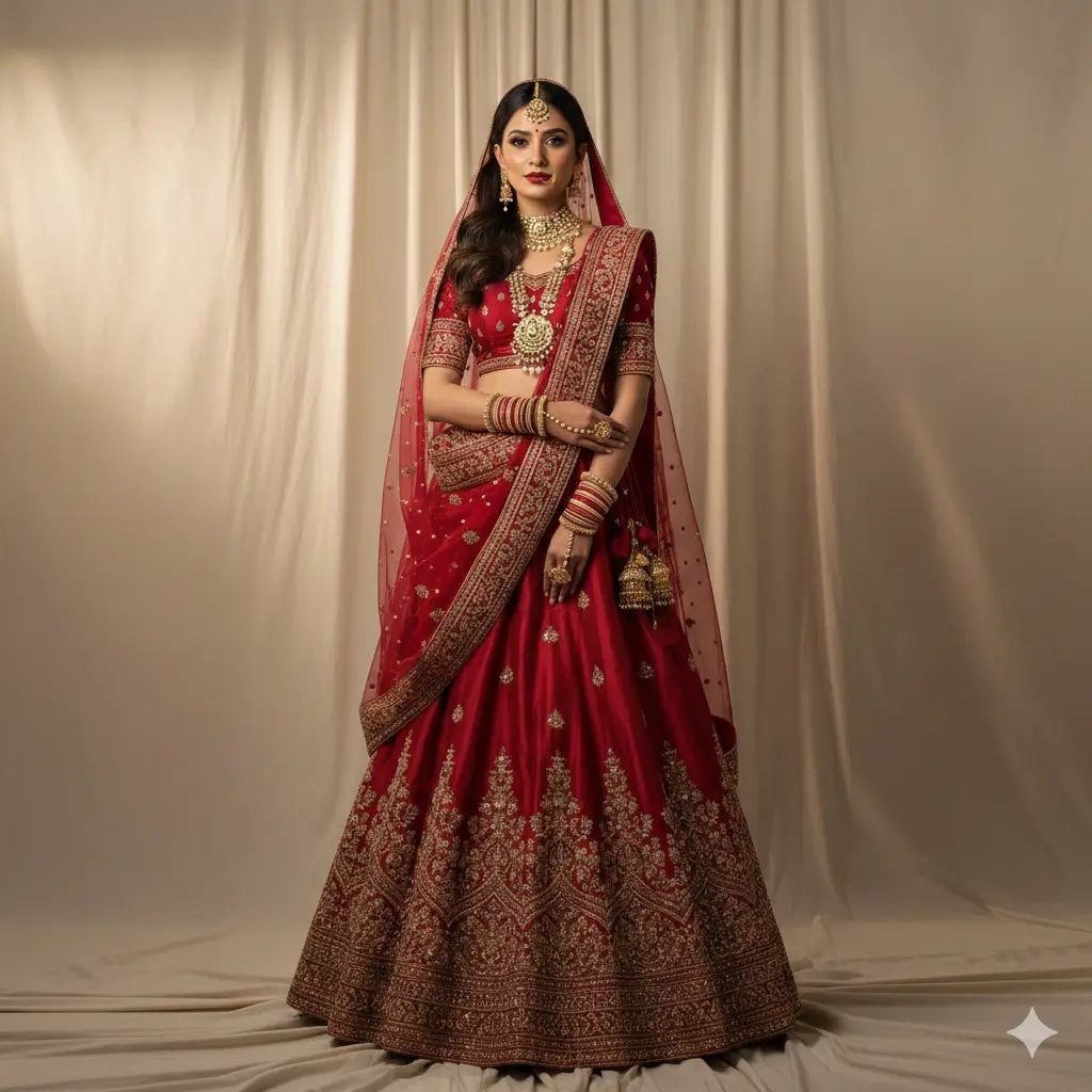 Gemini_Generated_Image_n91uton91uton91u Classic Red Bride - Image 1