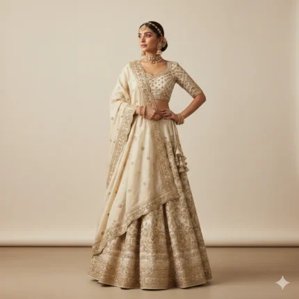 Ivory Gold Lehenga